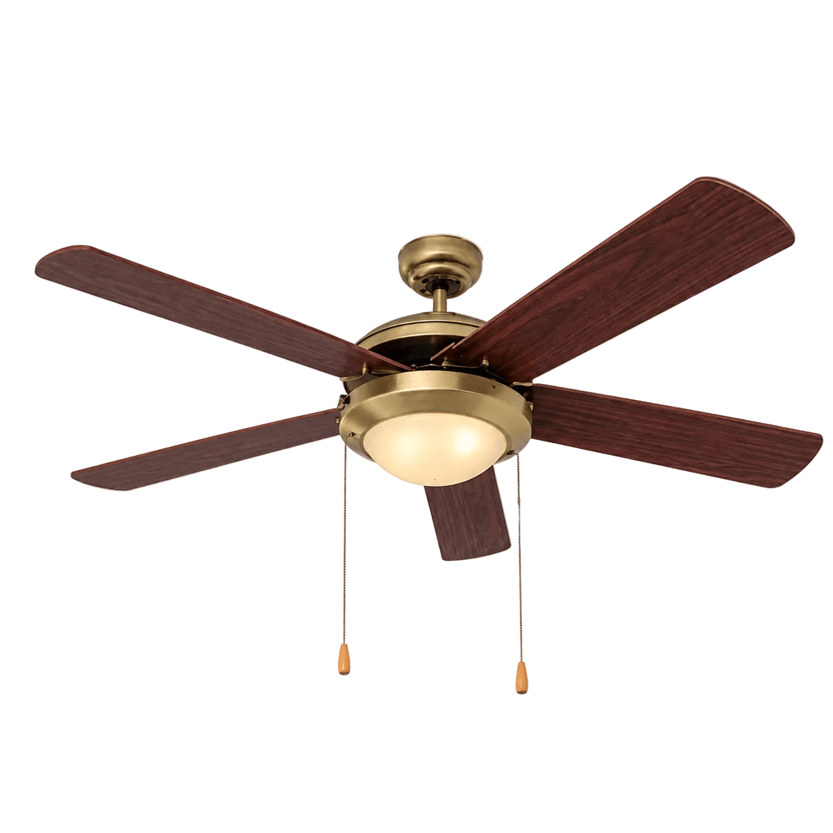 Comet Ceiling Fan 5 Blades Antique Brass
