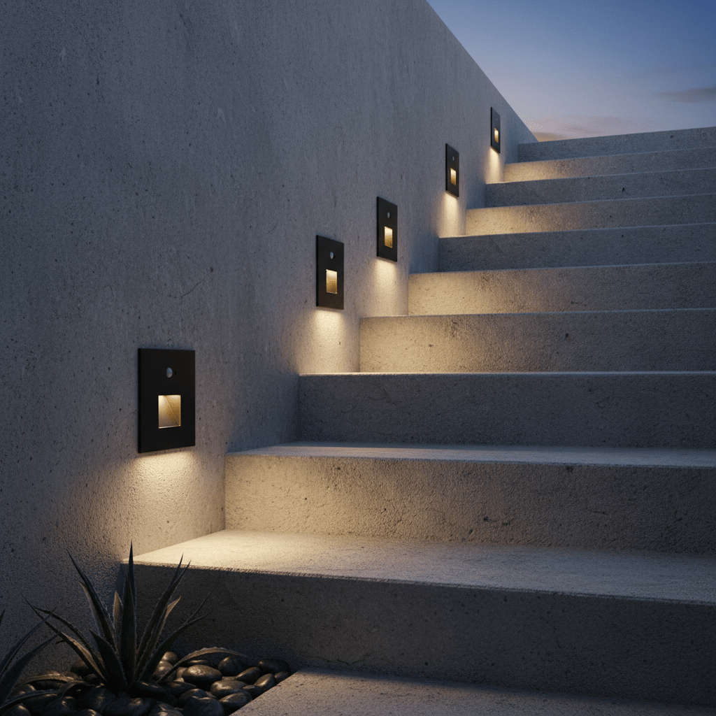 Orion Window Square LED Footlight with Motion Sensor