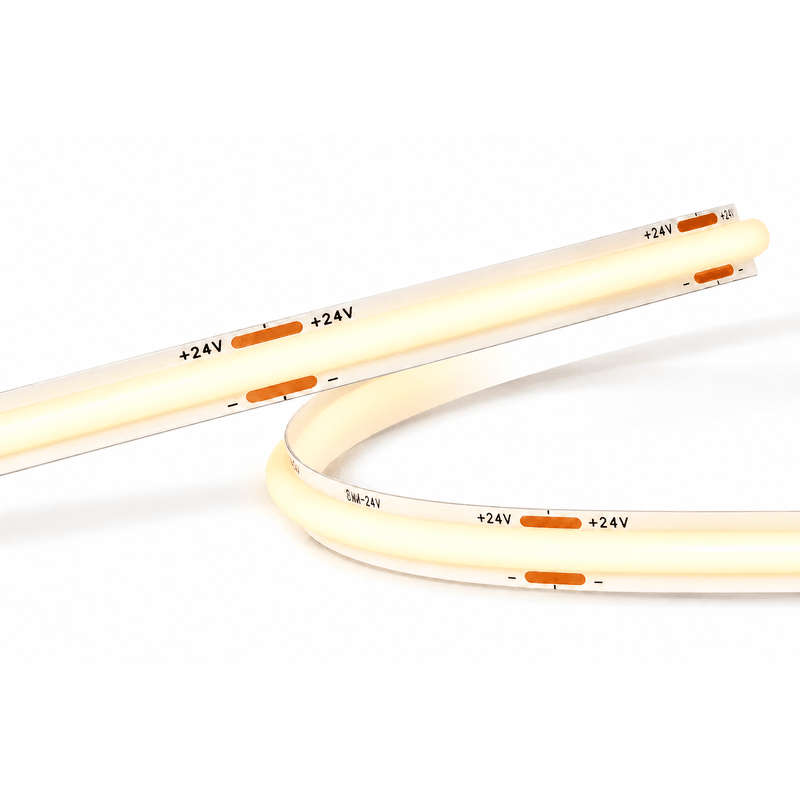 10W 24V FCOB Dotless LED Strip Light  5-Year Warranty, Per Meter, 2700K Warm White
