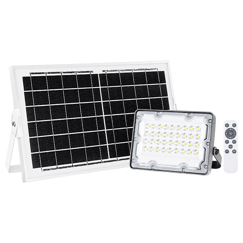 Solar LED Floodlight With Remote - 20 Watts