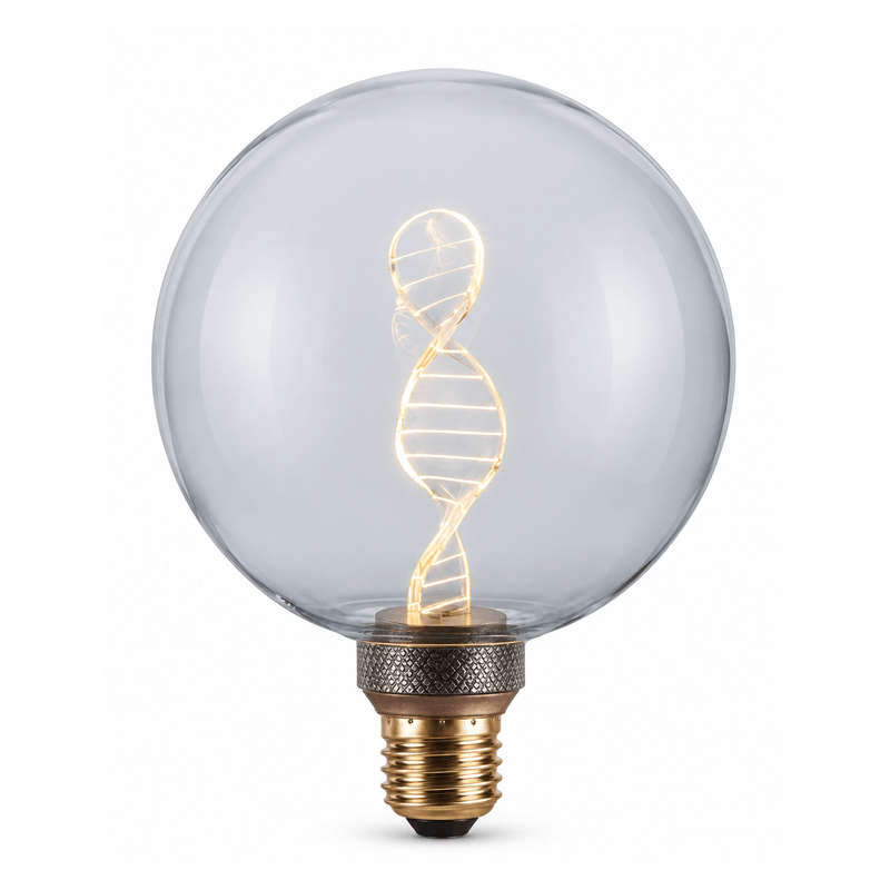 Decorative LED Bulb - G125 Clear DNA Filament Bulb
