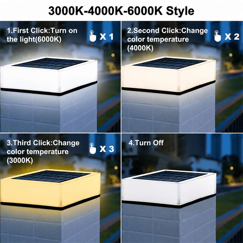 Solar CCT Pillar Top Light