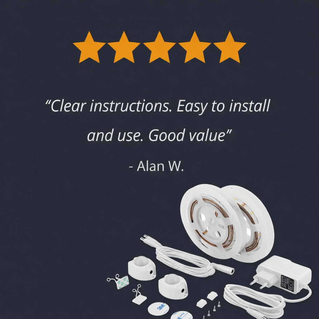 LED Strip Lights - Motion Sensor Strip Light Kit