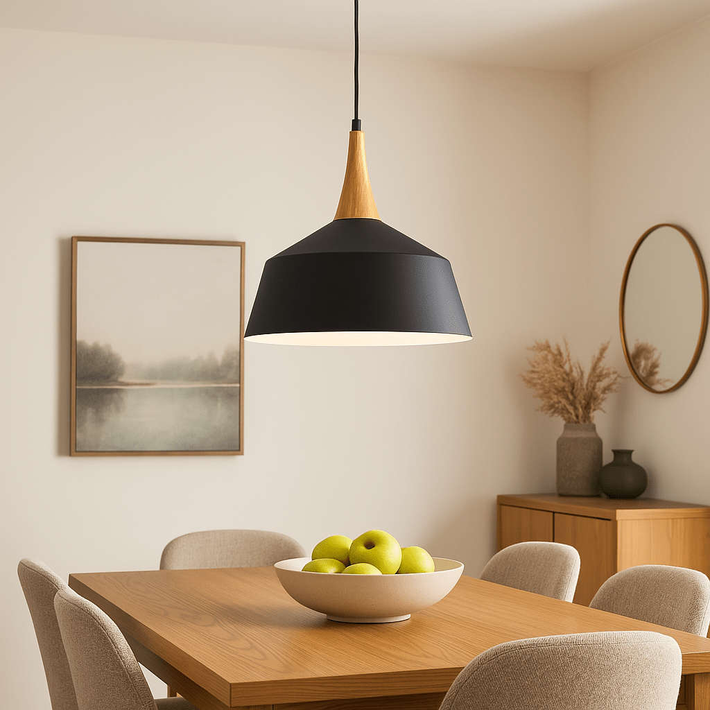 Loki Nordic Black Pendant Light