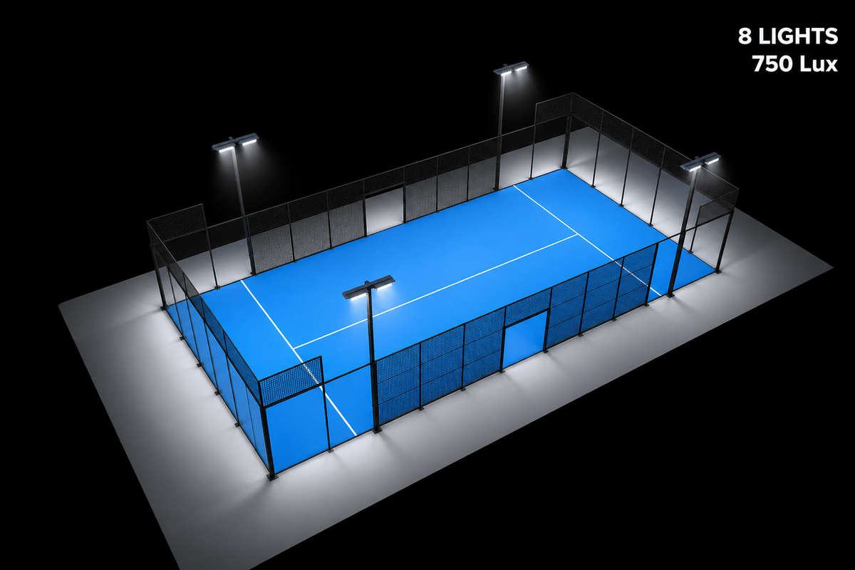 240W Padel Delta Linear LED Floodlight - IP65 (5700K)