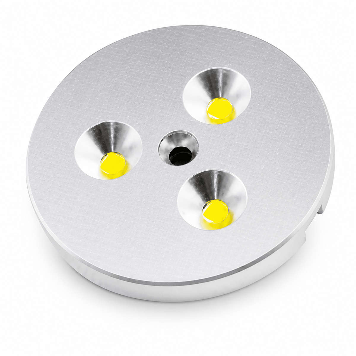 LED Cabinet Light - 3 LED Puck Light - Yellow