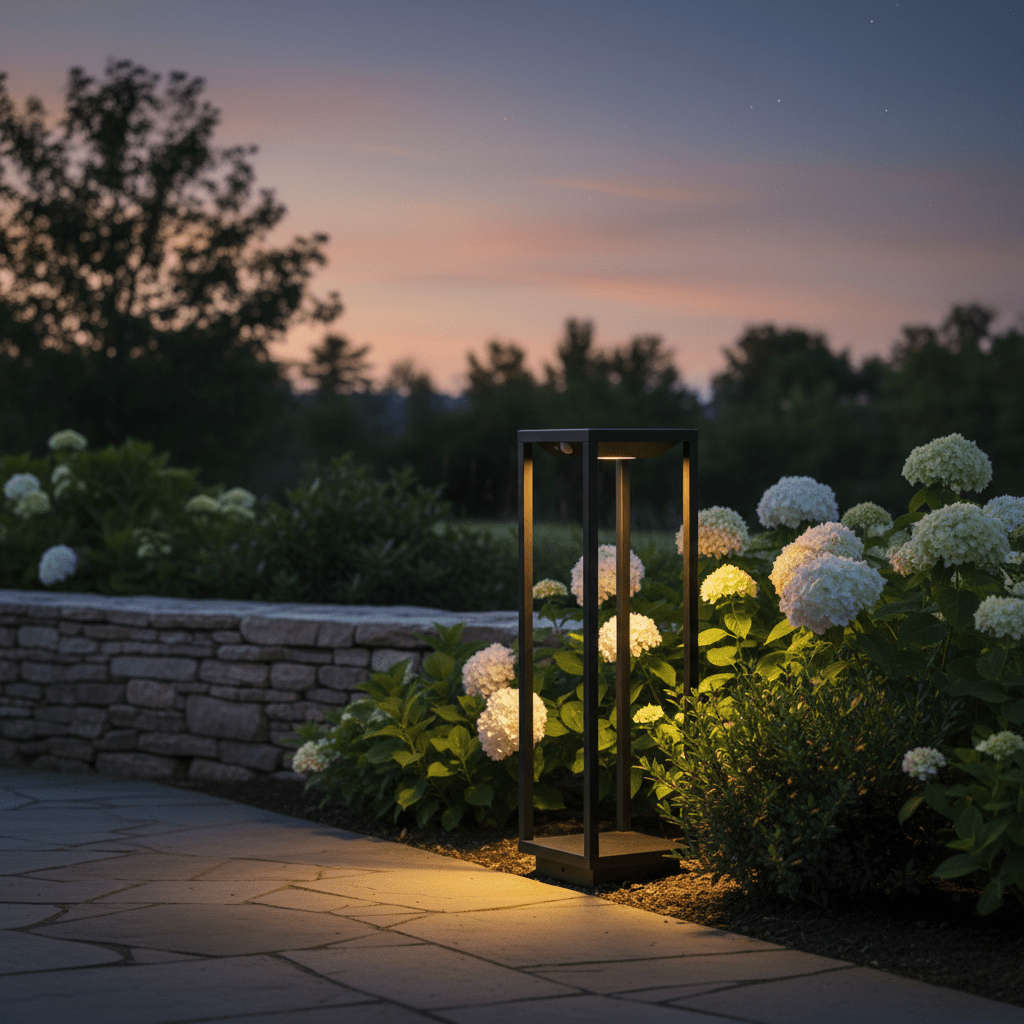 Vertigo Solar Bollard - Black