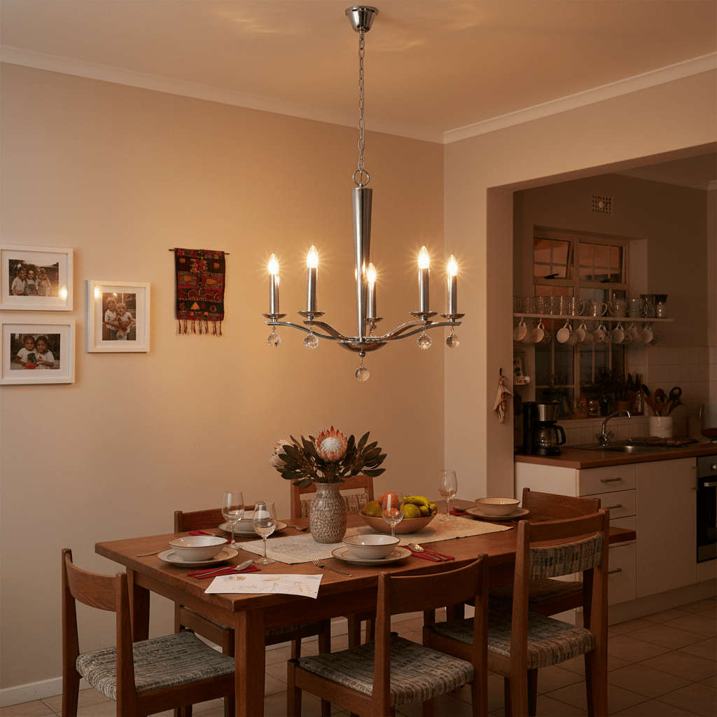 5 Arm Candelabra Chandelier