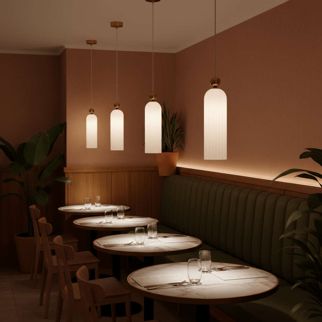 Antic White & Gold Pendant Light