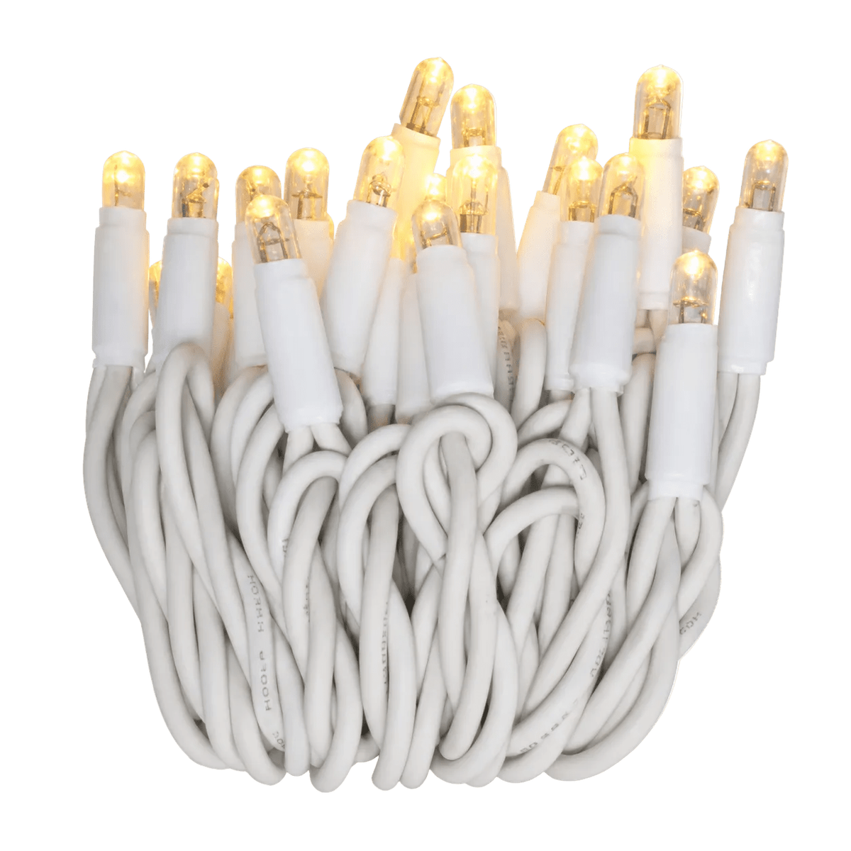 LED Fairy Lights - IP65 Heavy Duty, White Cable, Warm White - 10 Meters