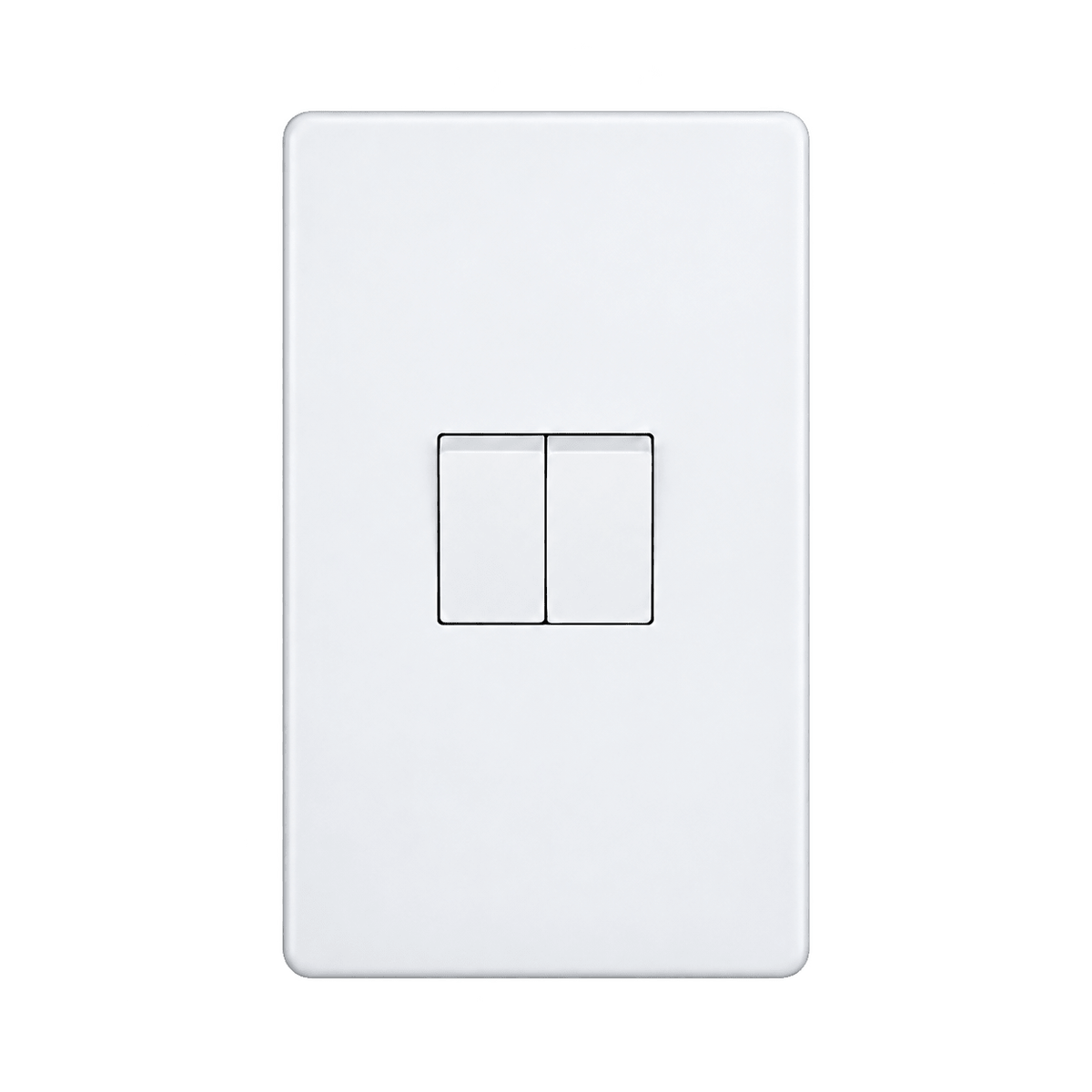 White 2 Lever, 2 Way Switch