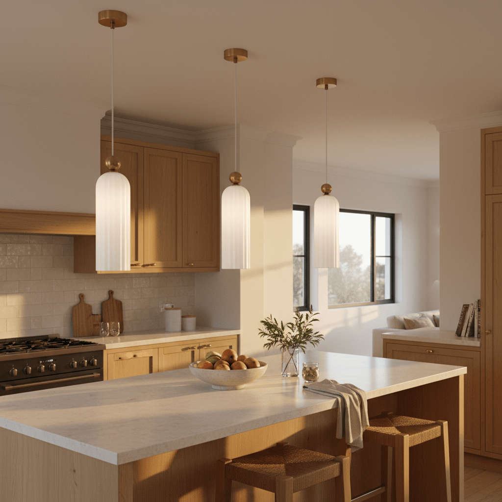 Antic White & Gold Pendant Light