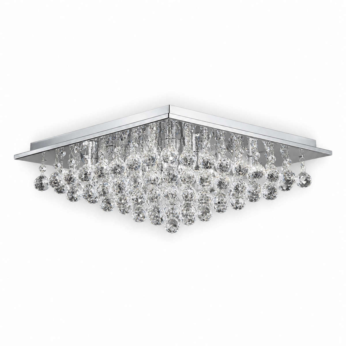 3.5W G9 Led Large Square K9 Crystal Ceiling Fitting