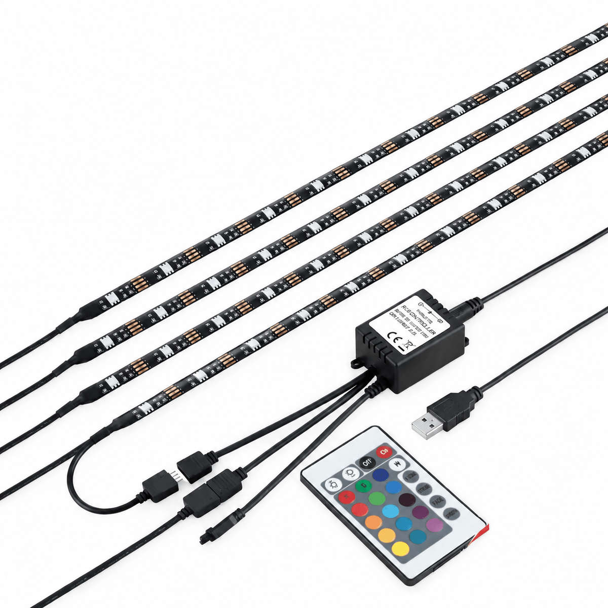 LED Television Mood Striplight Kit - RGBW - 2 x 500mm