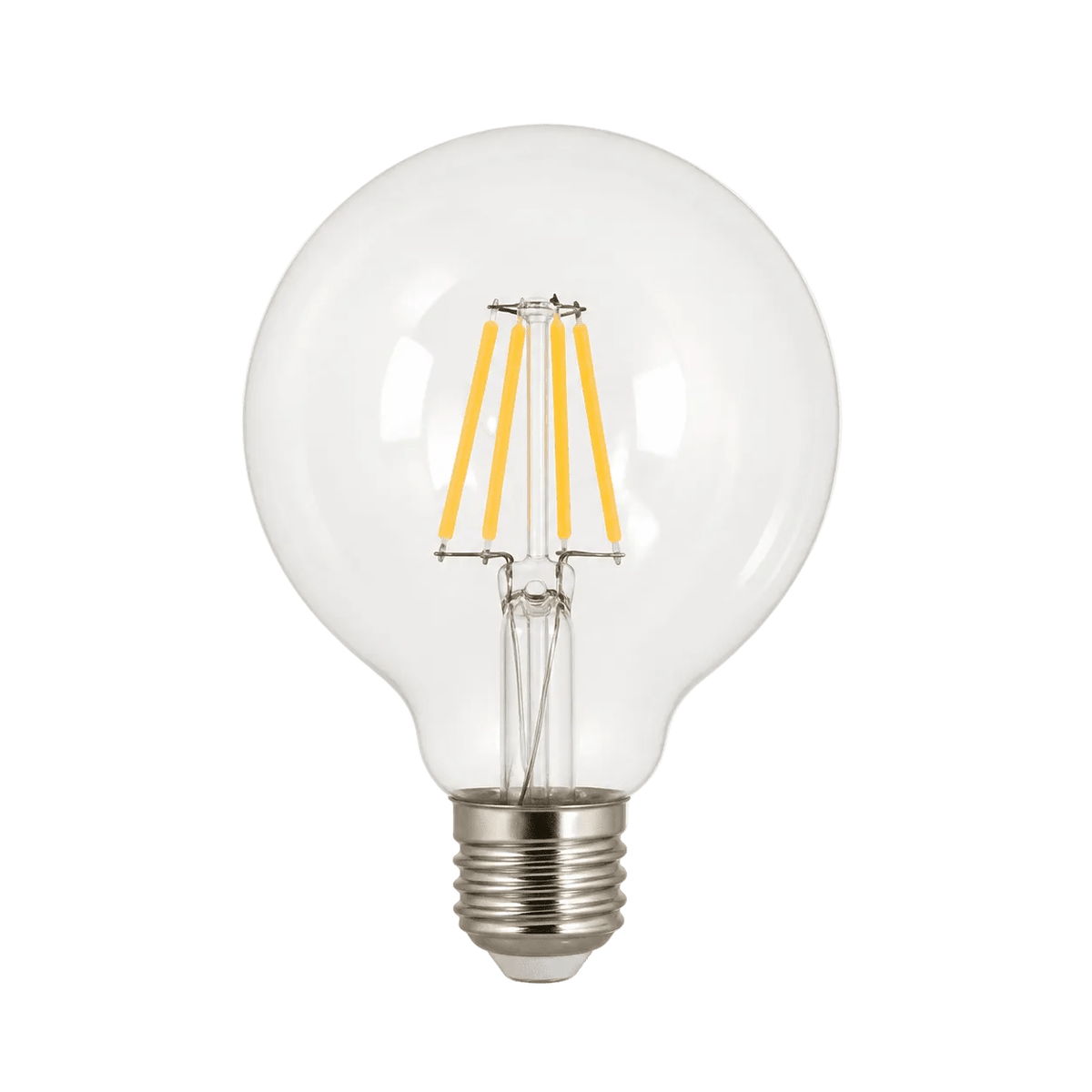 4W Dimmable Clear G95 Filament LED Bulb  E27, 2700K Warm White