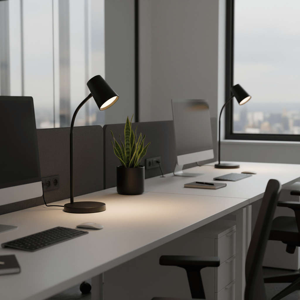 Polo Dimmable LED Desk Lamp - Black