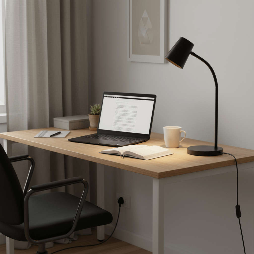 Polo Dimmable LED Desk Lamp - Black
