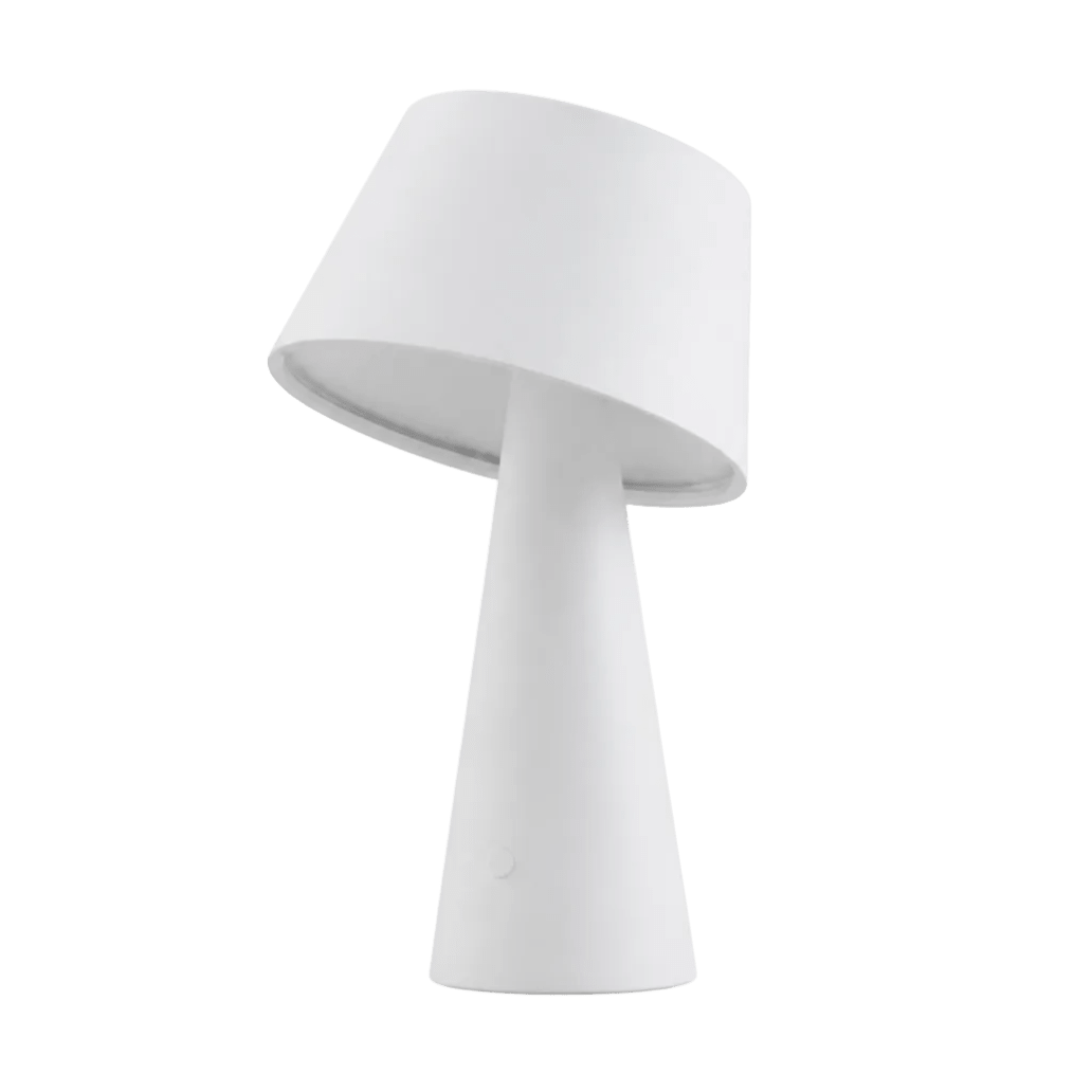 Fuji White Solar LED Table Lamp - Rechargeable & Dimmable