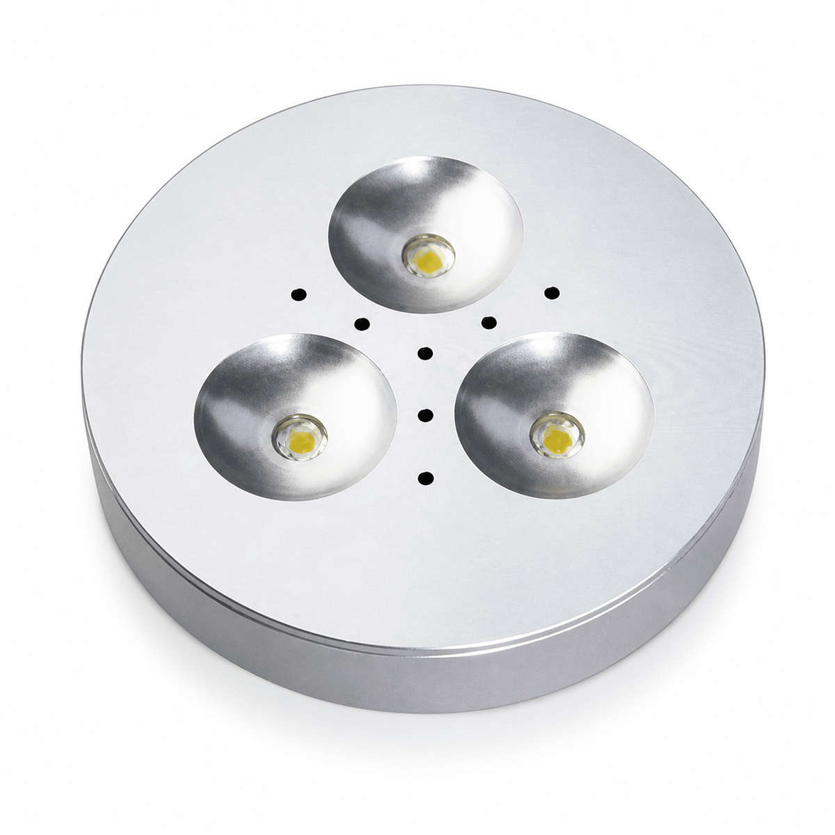 LED Cabinet Light - 3 LED Puck Light - Daylight (6000K)