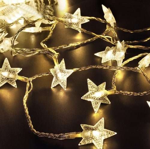 Star Christmas String Light - 5M - Battery Operated