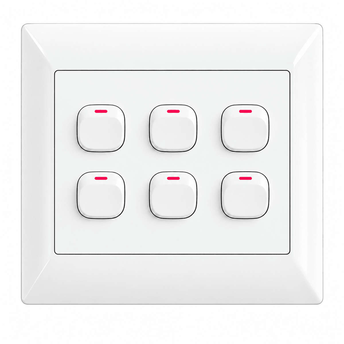 6 Lever 1-Way Switch - 4x4