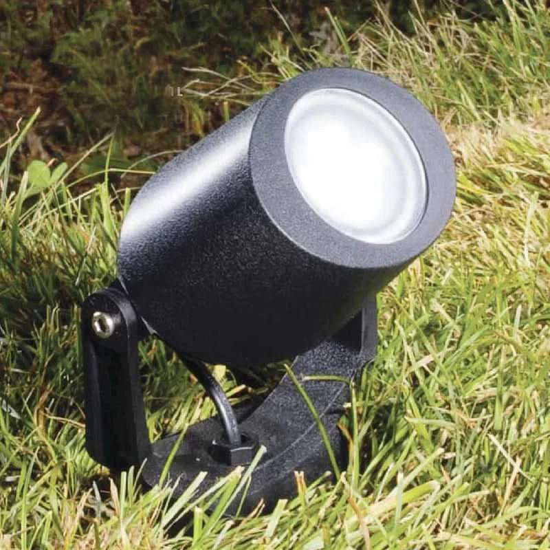 Coastal Matt Black Outdoor Spotlight IP66