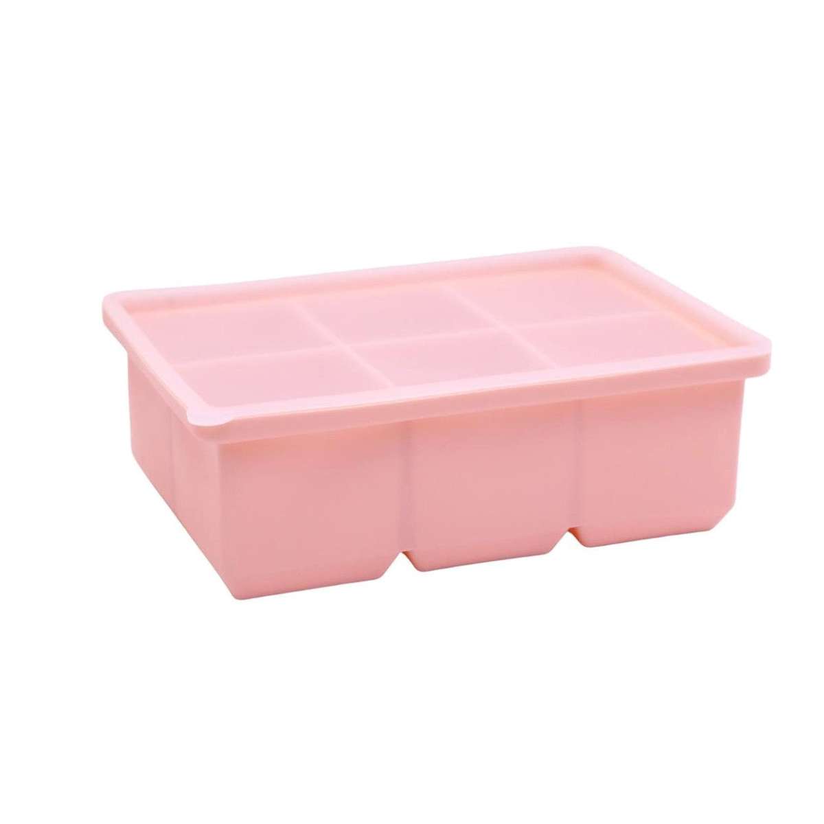 Peach 6 Large Ice Cube Tray - Square