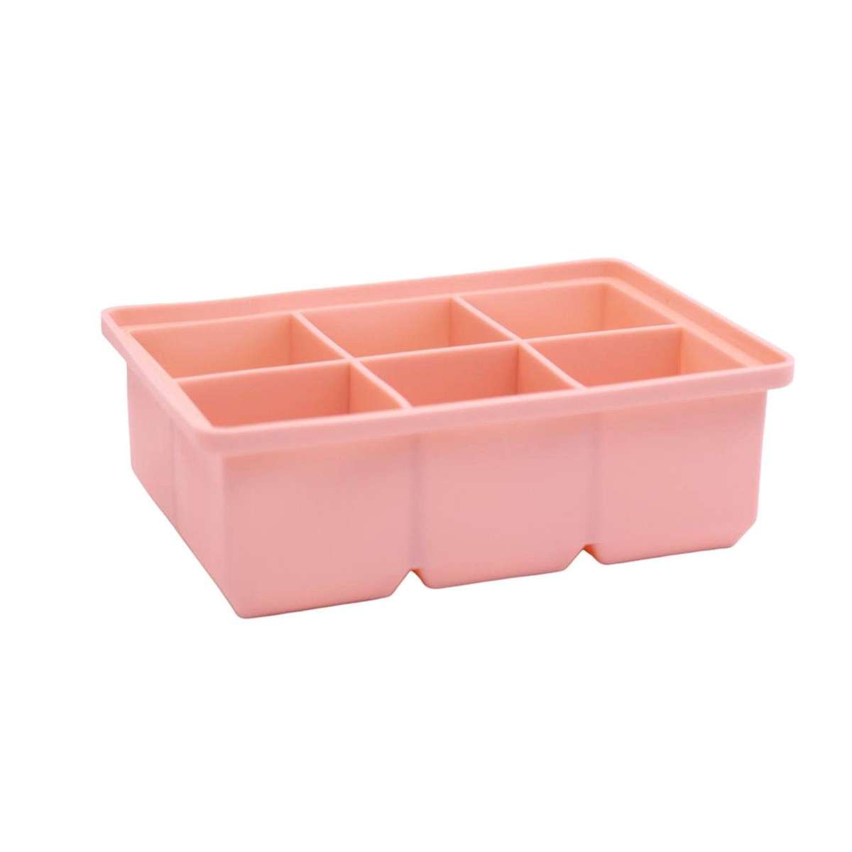 Peach 6 Large Ice Cube Tray - Square