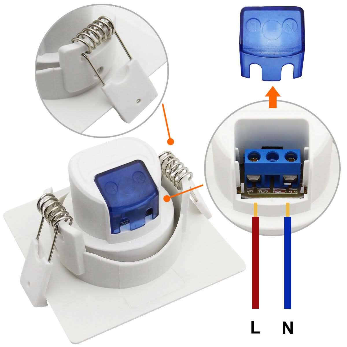 Coastal LED Down Light - Square - 5W - Cool White (4200K)