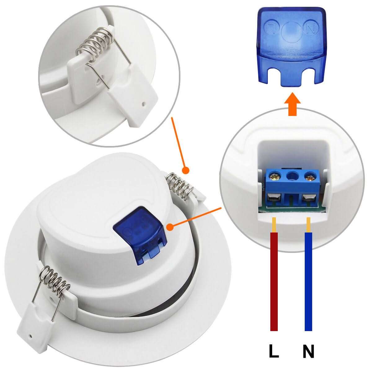 Coastal LED Down Light - Round - 5W - Warm White (2700K)