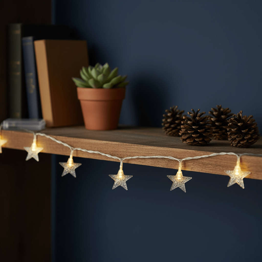 Star Christmas String Light - 5M - Battery Operated
