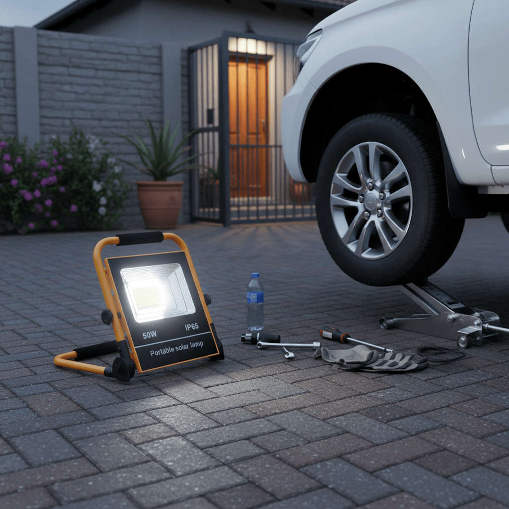 50W Solar Rechargeable LED Work Light, IP65