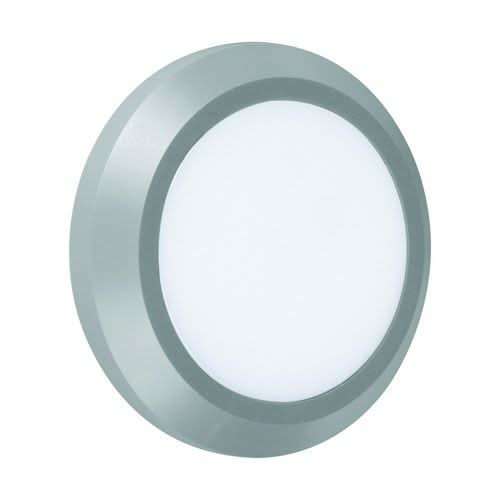 OZO Round Grey LED Outdoor Wall Light - 4000K