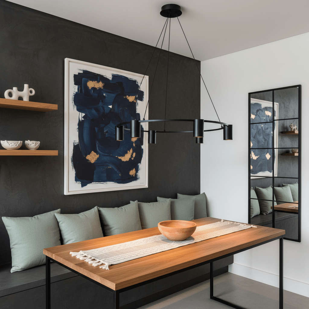 Occhio Round 5 Light Pendant - Black