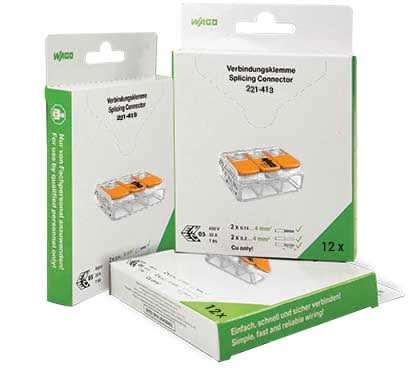 Wago 3 Way Splicing Connector - 12 Pack
