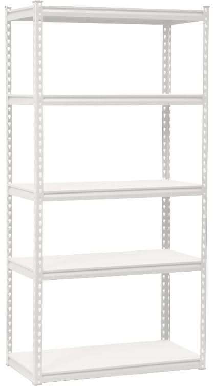 Wildberry Steel Shelving 5 Tier - White