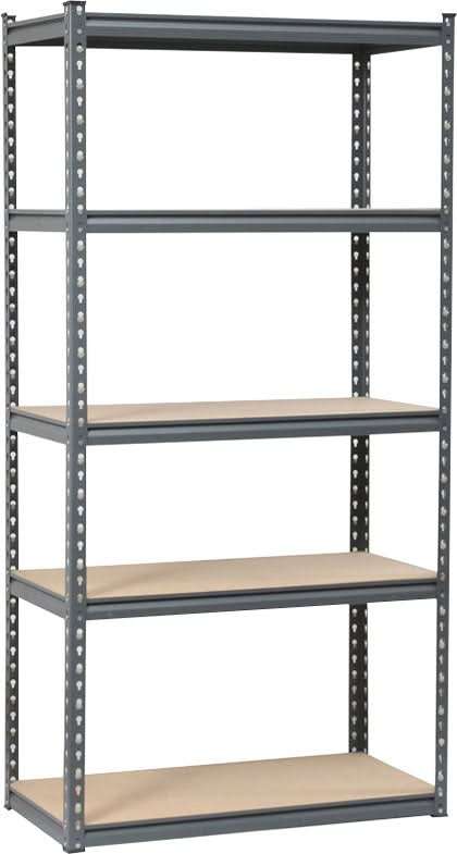 Wildberry Steel Shelving 5 Tier - Grey