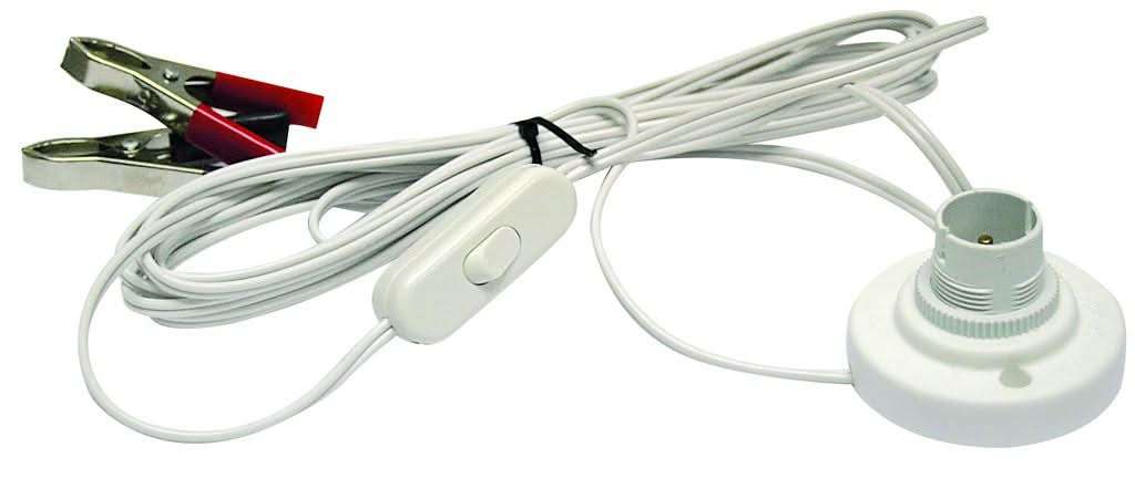 Battery Light Kit - 12V Lamp Holder with Switch