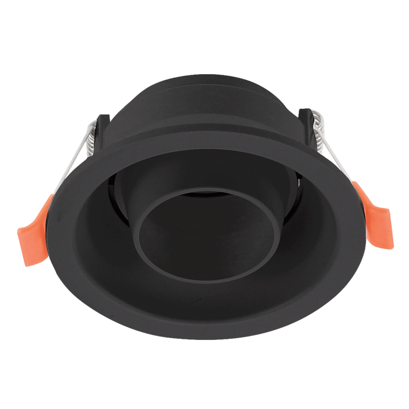 Downlight Holder - Low Glare Round Tilt Polycarbonate (Focus)