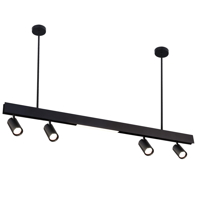 Magnetic Track Light Black LED Pendant