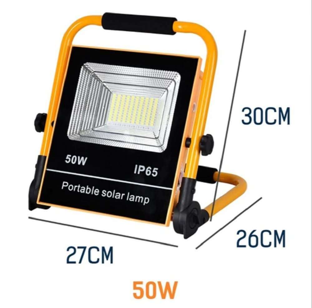 50W Solar Rechargeable LED Work Light, IP65