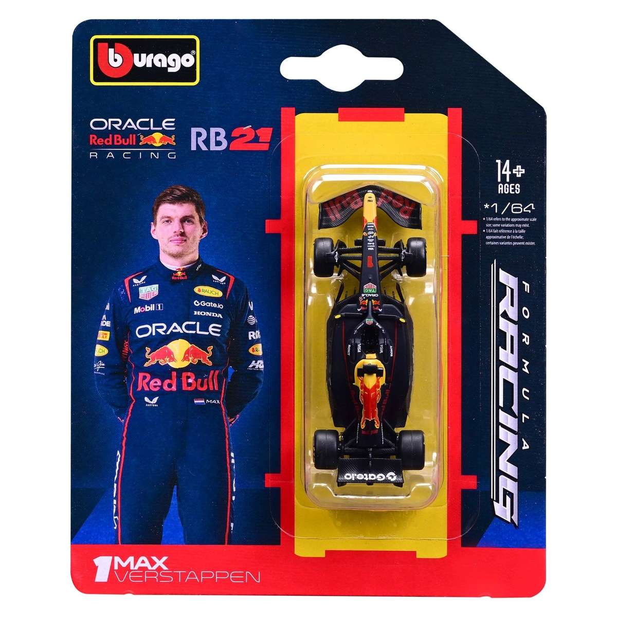 Red Bull F1 RB21 2025 #1 Verstappen (scale 1 : 64) (Carded)