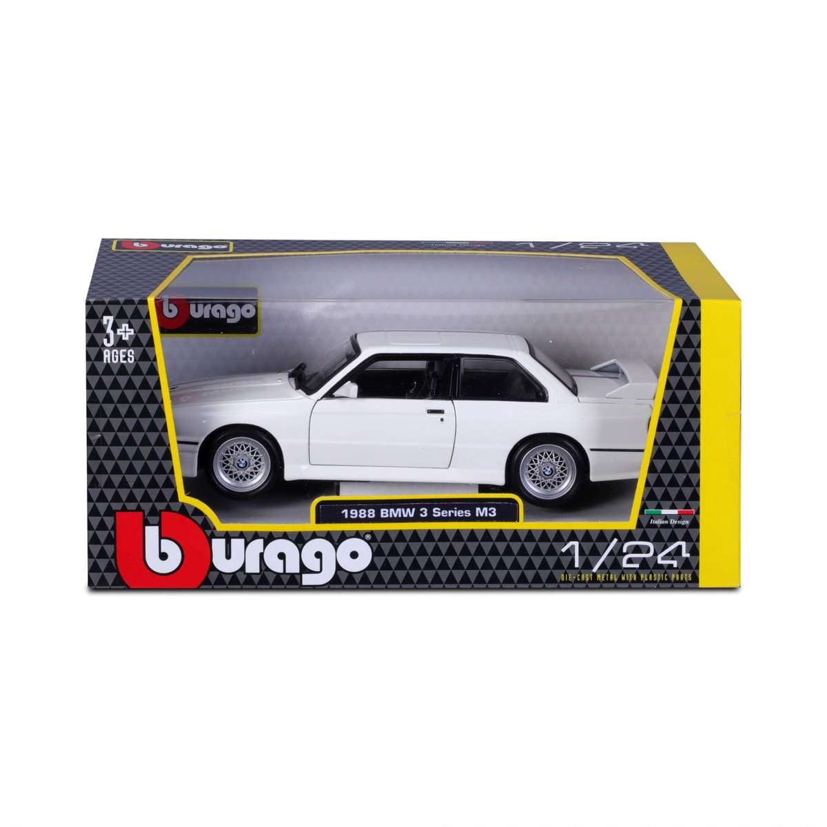 BMW M3 E30 1988 (White) (scale 1 : 24)