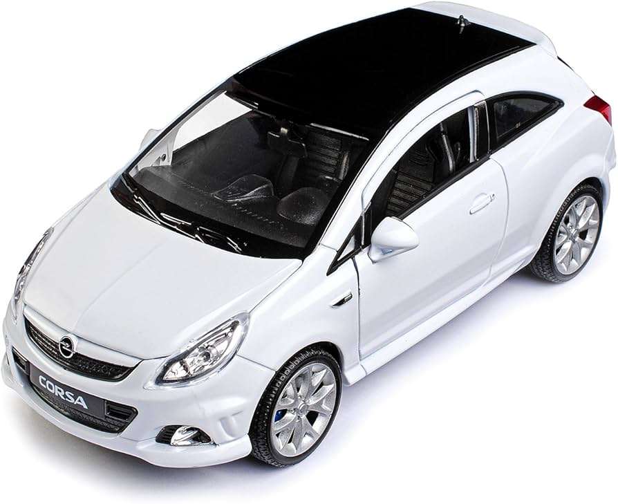 Opel Corsa OPC White Pullback (scale 1 : 34)