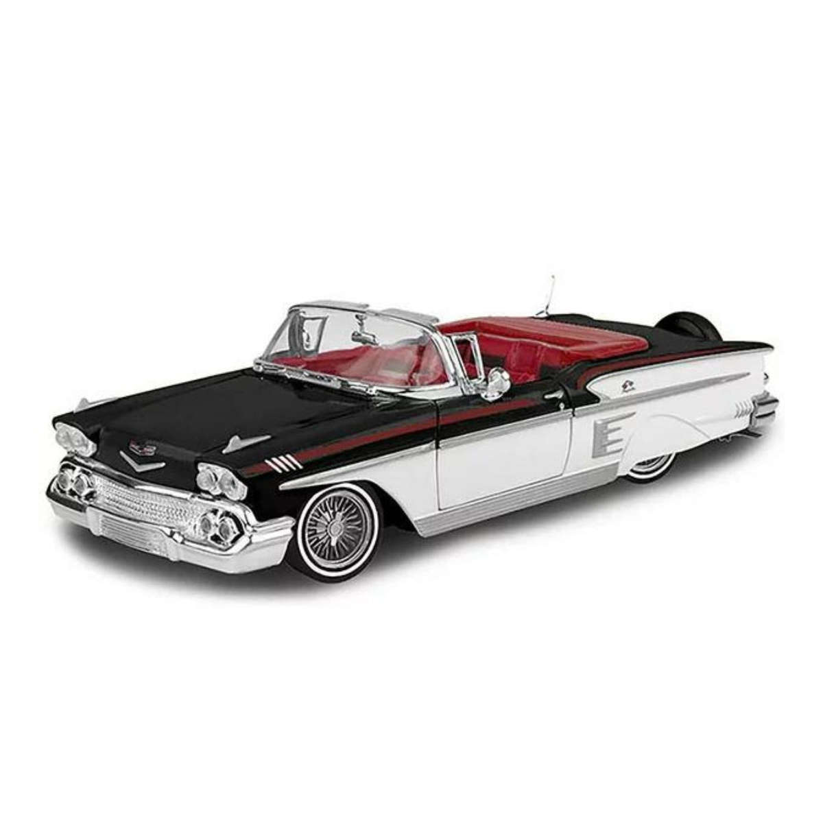 Chevrolet Impala Get Low White/Black 1958 (scale 1 : 24)