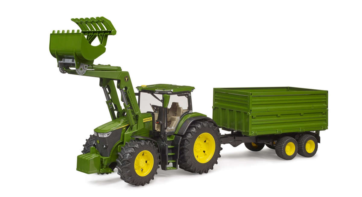 John Deere 7R 350 with Frontloader & Tipper Bruder