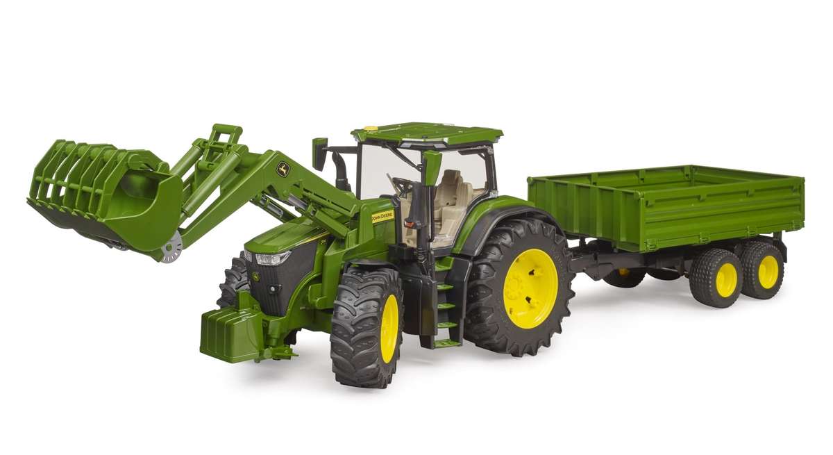 John Deere 7R 350 with Frontloader & Tipper Bruder