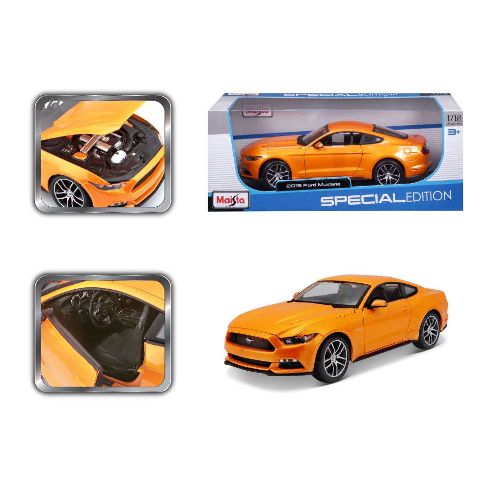 Ford Mustang GT 2015 (scale 1:18)(Orange)