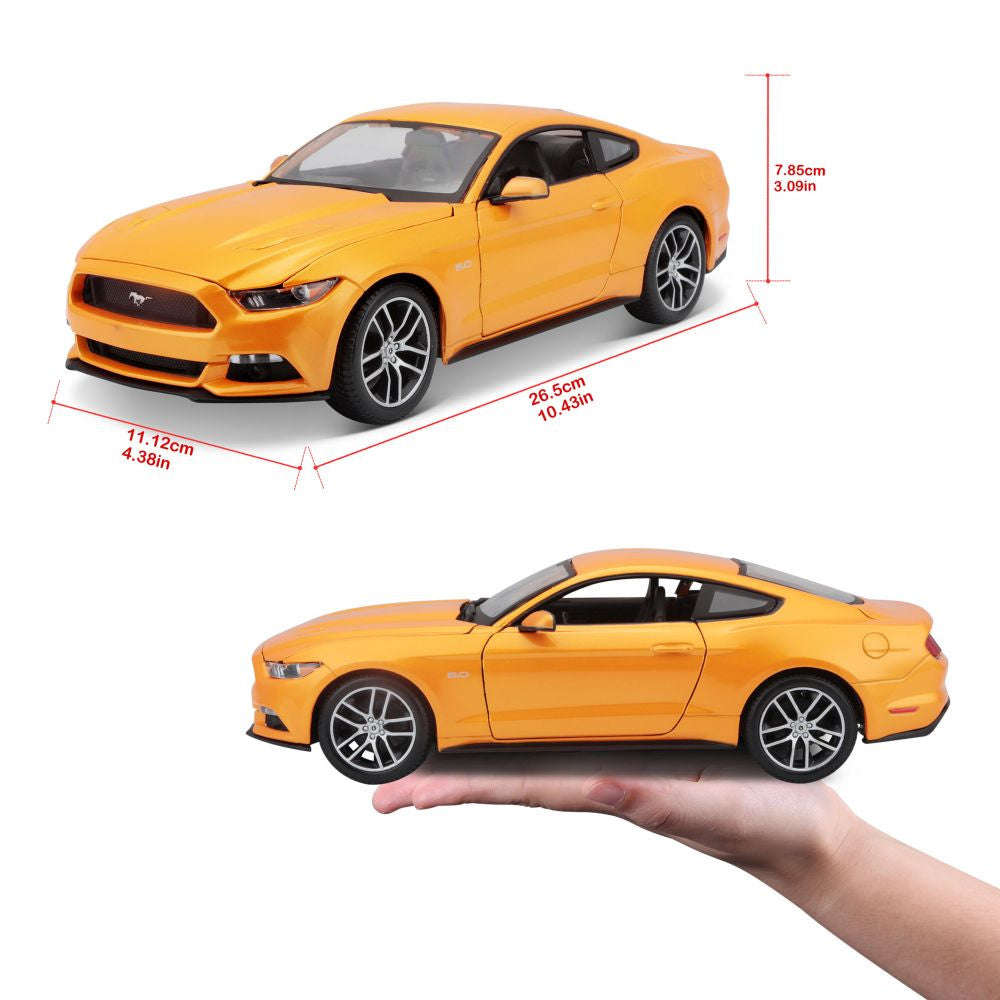 Ford Mustang GT 2015 (scale 1:18)(Orange)