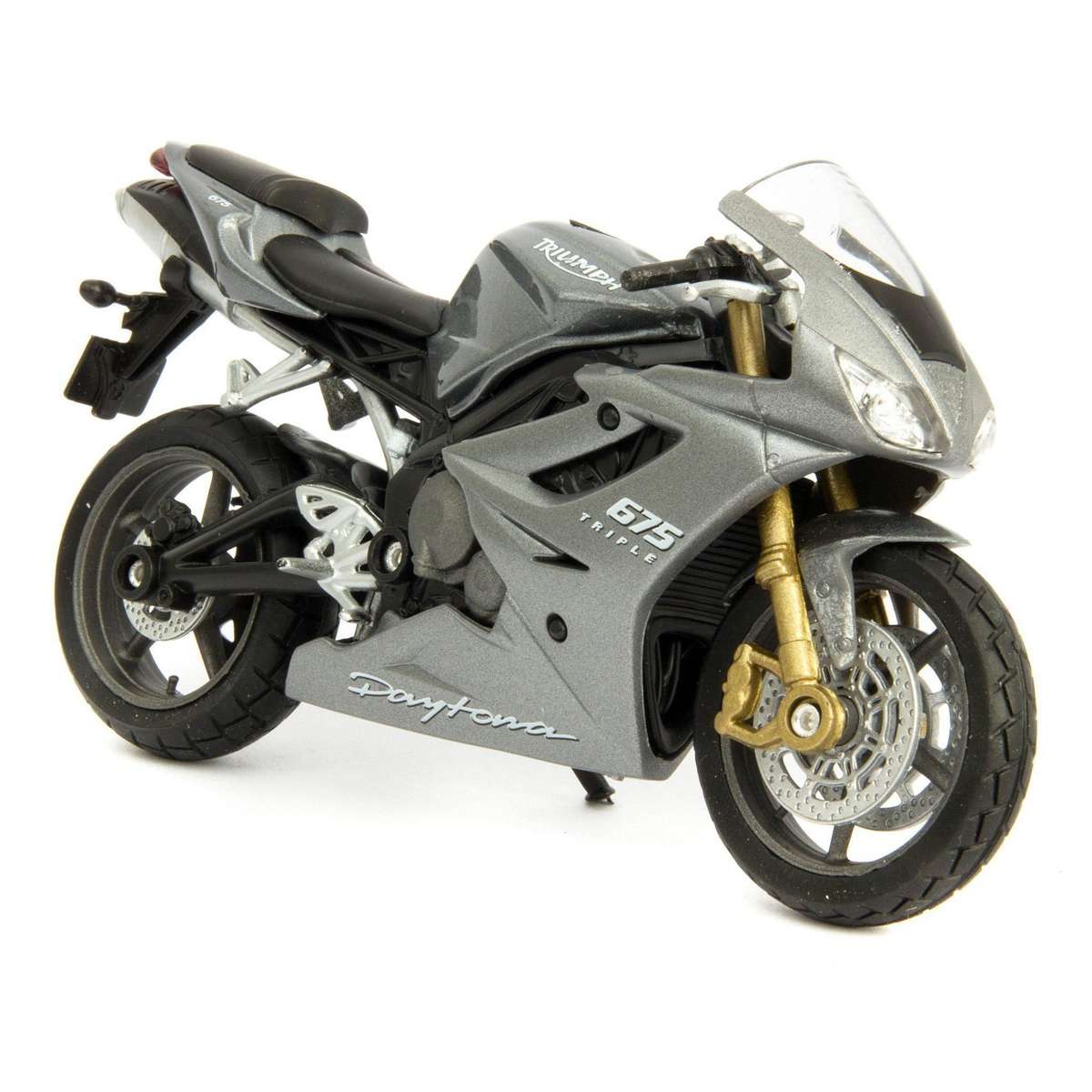 Triumph Daytona 675 Silver (scale 1 : 18)
